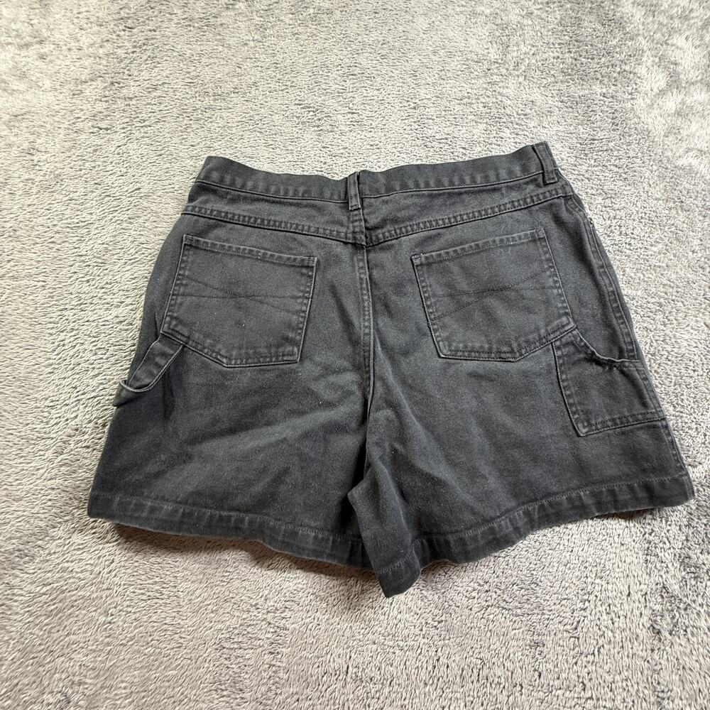 Vintage 90s Newport News Womens Carpenter Jean Shorts Size 14 Gray Denim - Picture 8 of 10